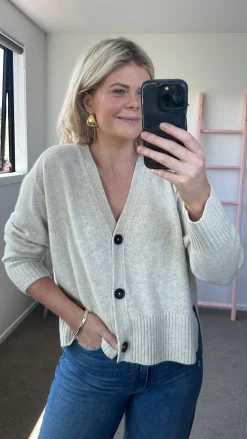 Aleger N.99 Cashmere Blend Oversized Cardigan - Black