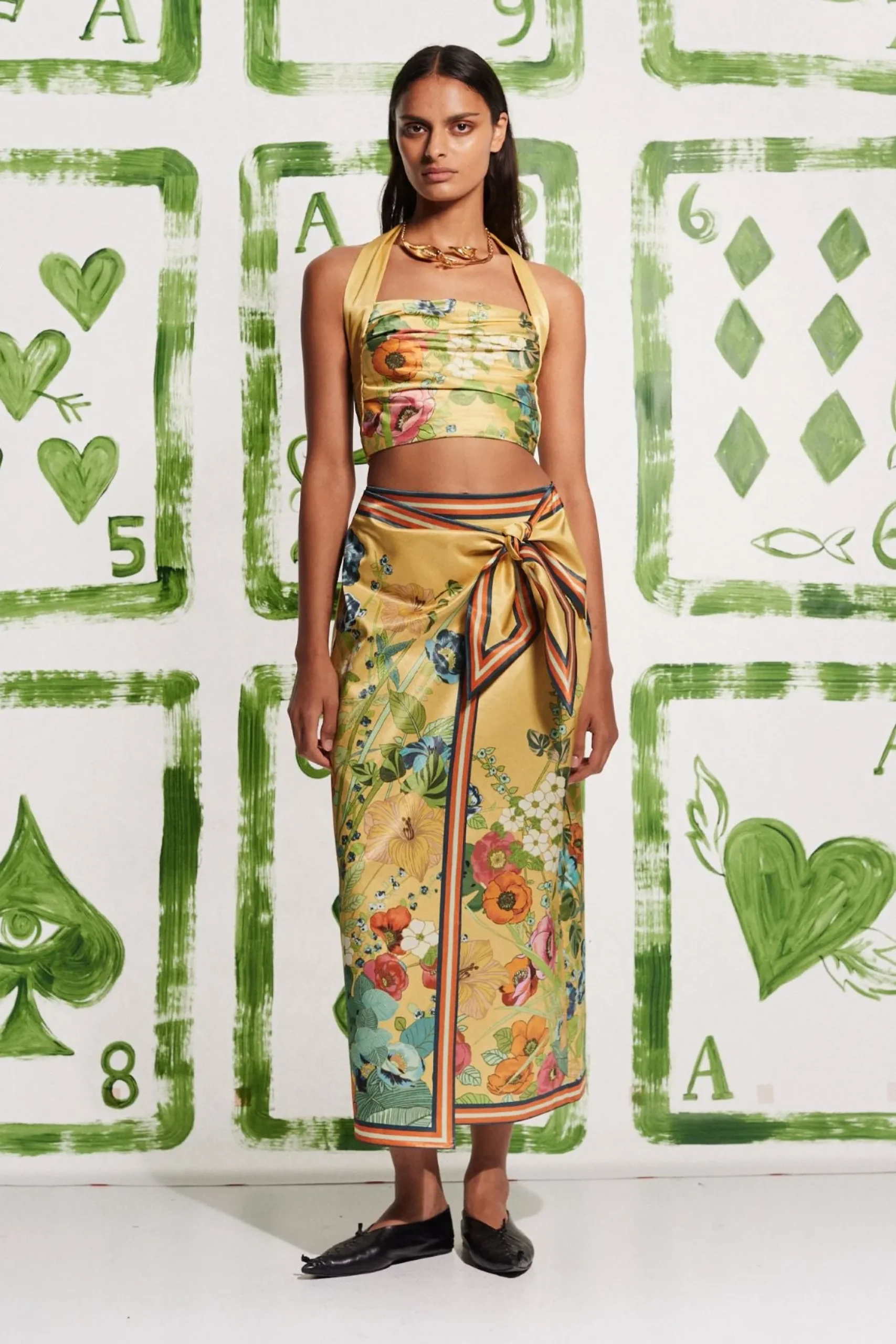 Alemais Cresida Crop Top - Yellow