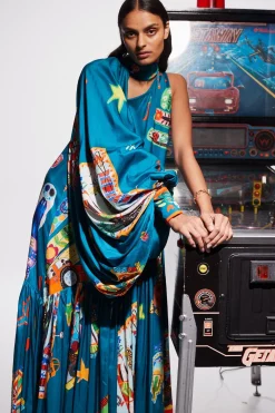 Alemais Rollers Gown - Teal