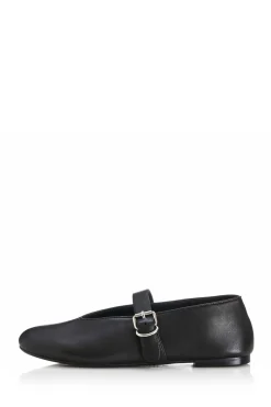 Alias Mae Pip Flats - Black Leather