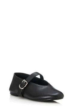 Alias Mae Pip Flats - Black Leather