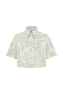 Alémais Ivy Cropped Shirt - Cream