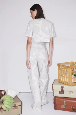Alémais Ivy Cropped Shirt - Cream