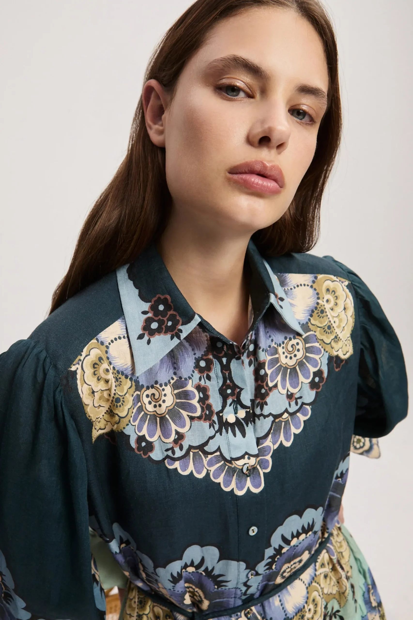 Alémais Madalena Shirtdress - Blue | PRE ORDER ARRIVING MID/LATE APRIL
