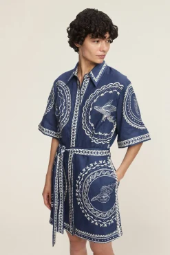 Alémais Oceane Mini Dress - Navy