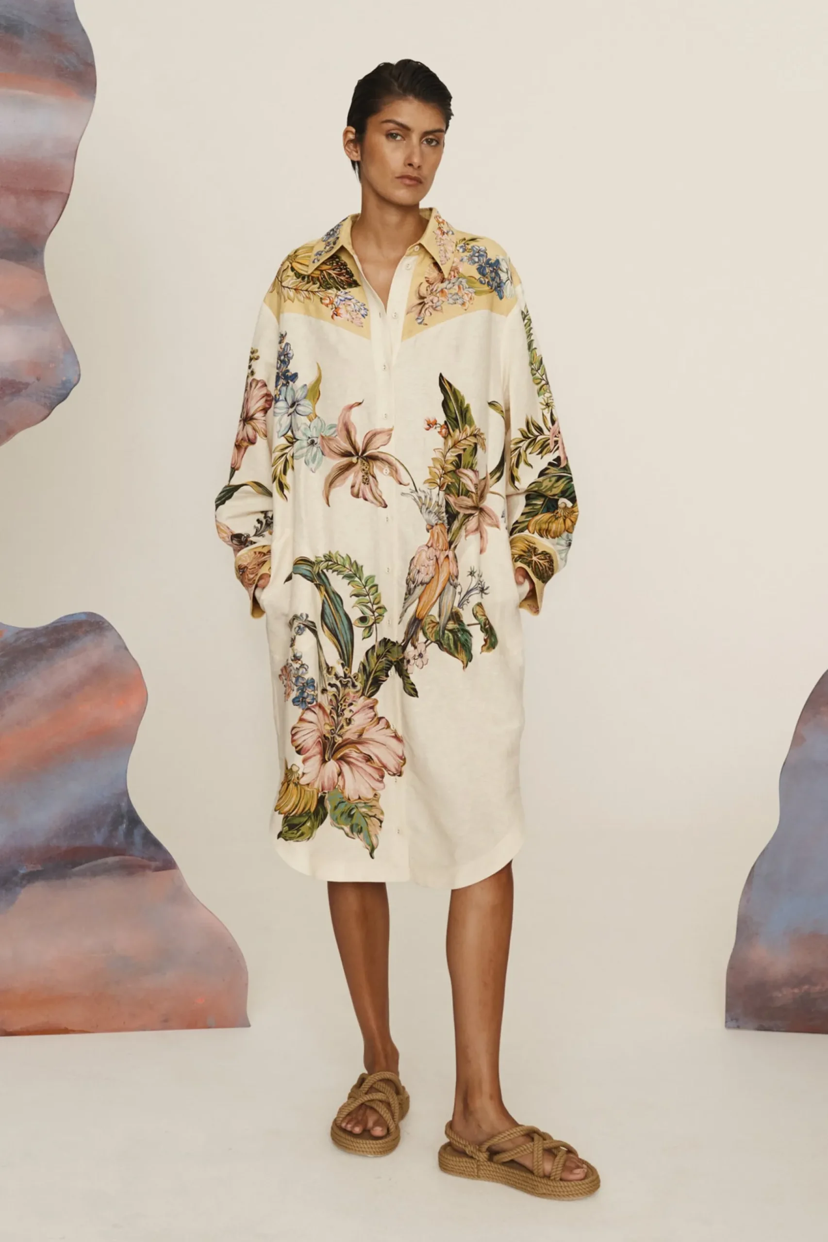 Alémais Oleander Shirtdress - Multi