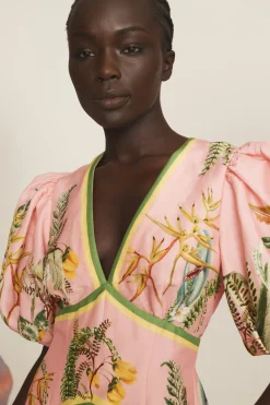 Alémais Papaya Mini Dress - Pink