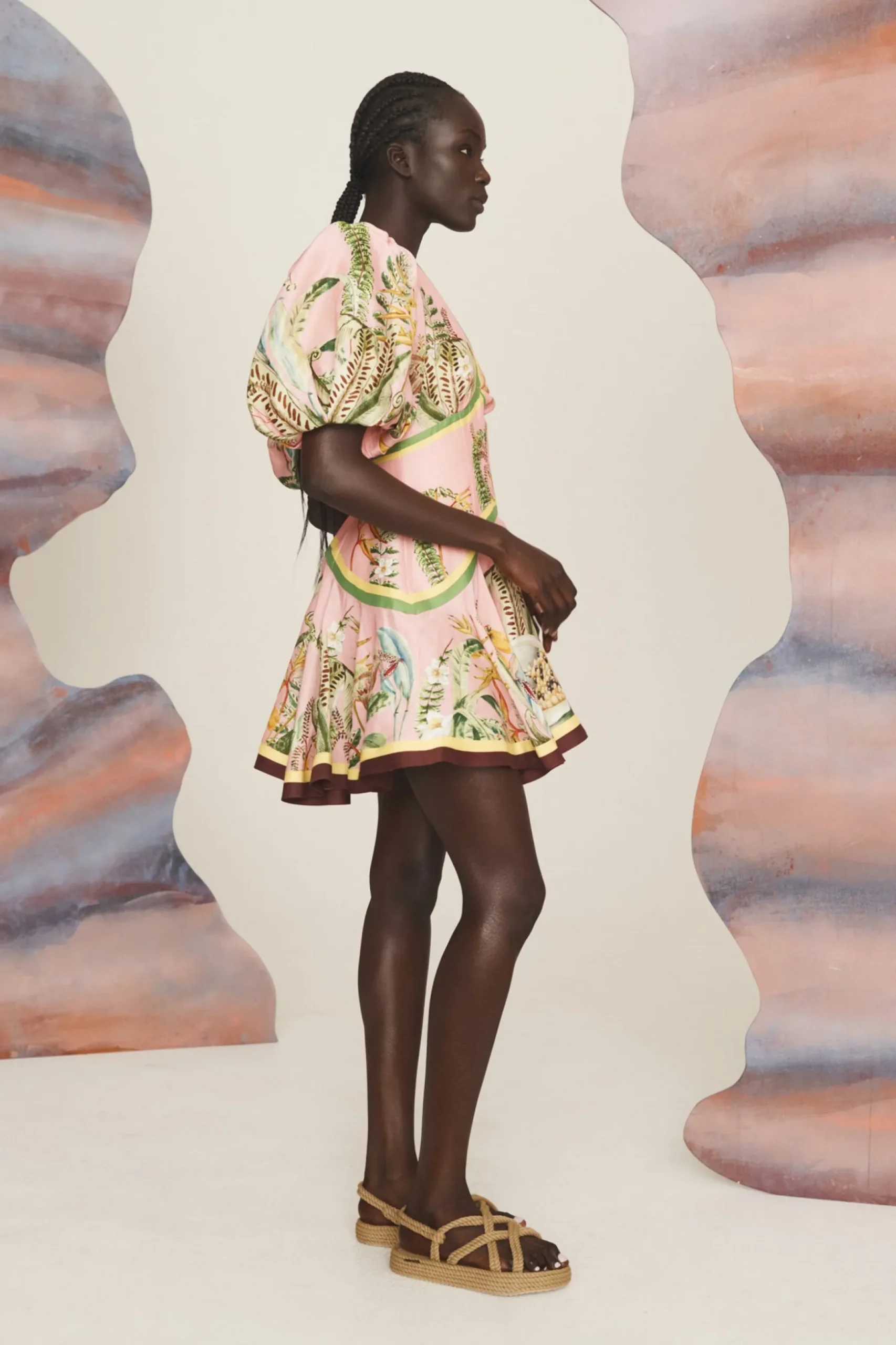 Alémais Papaya Mini Dress - Pink