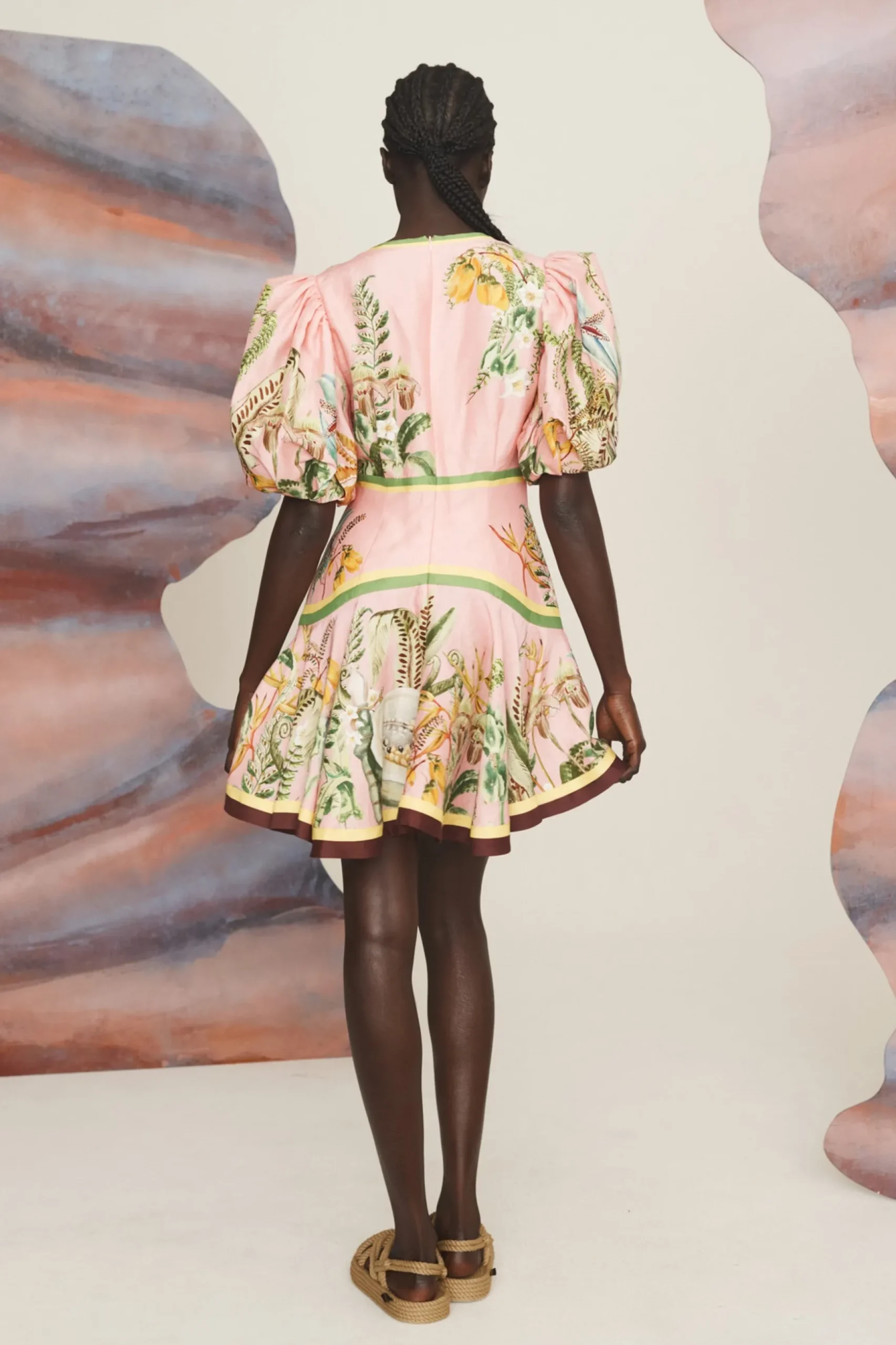 Alémais Papaya Mini Dress - Pink