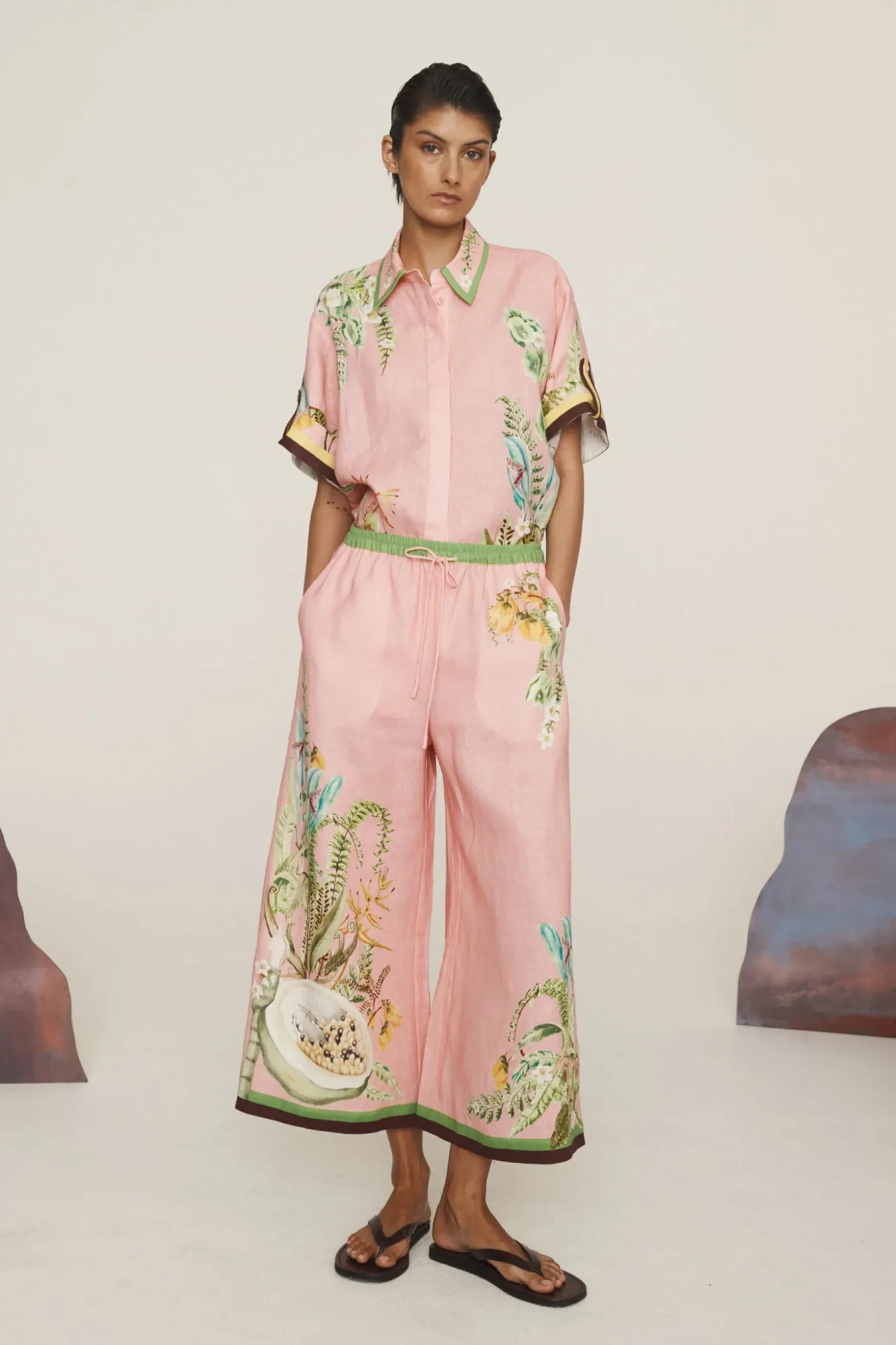 Alémais Papaya Pant - Pink