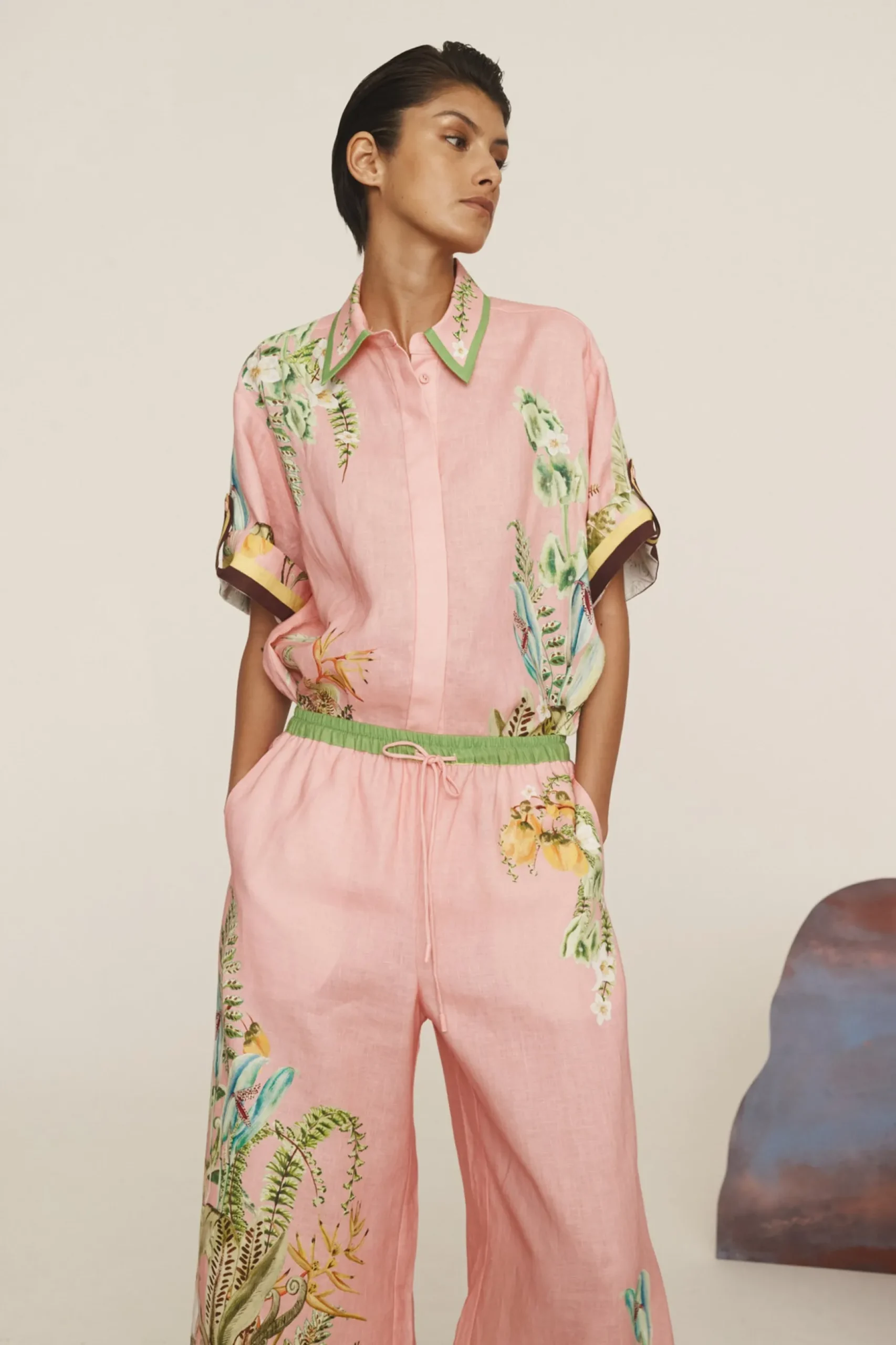 Alémais Papaya Pant - Pink