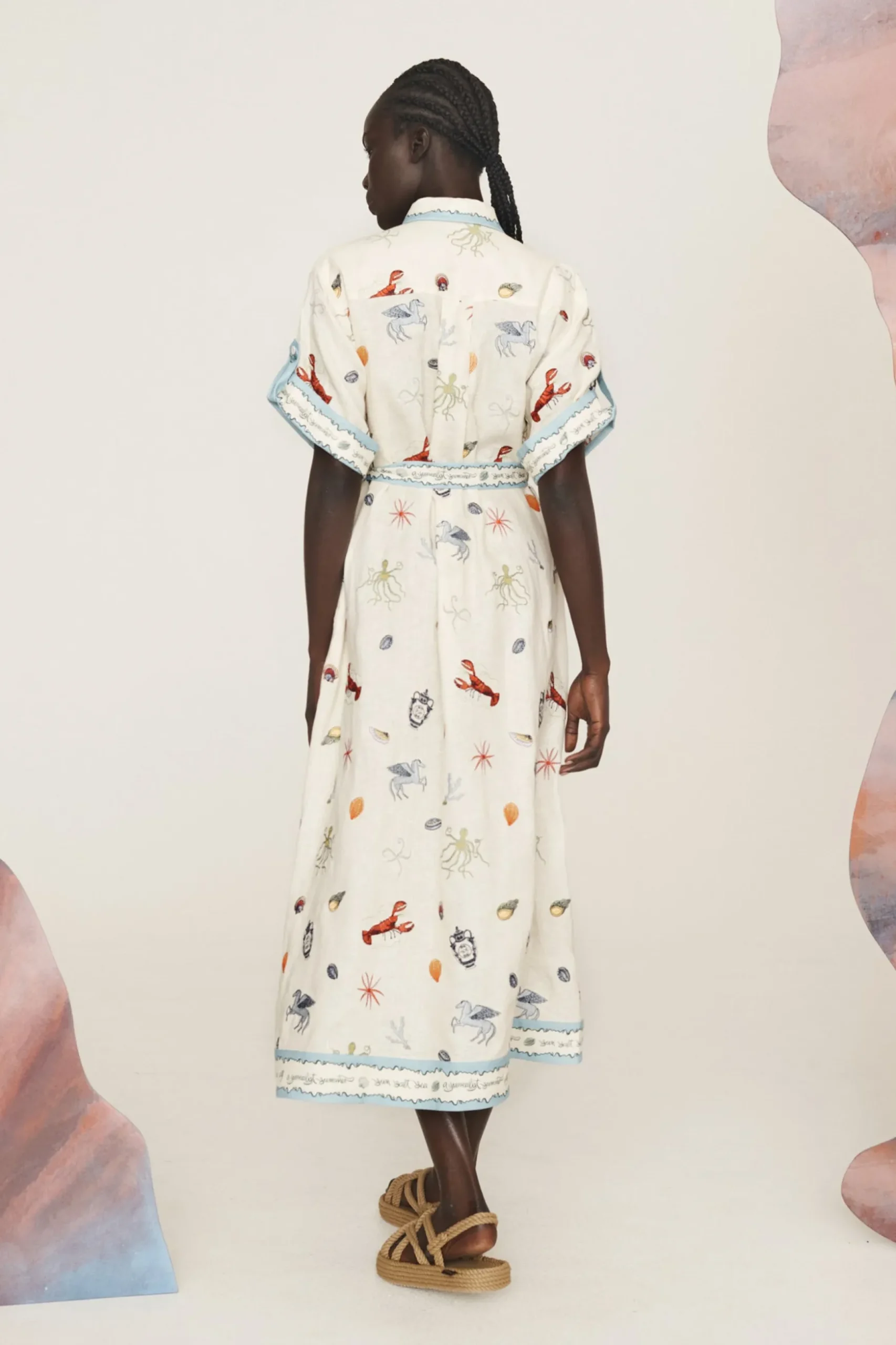 Alémais Sandy Embroidered Shirtdress - Multi