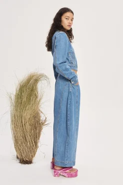 Alémais Stephi Cocoon Leg Denim Jean - Light Indigo | PRE ORDER ARRIVING EARLY/MID MAY