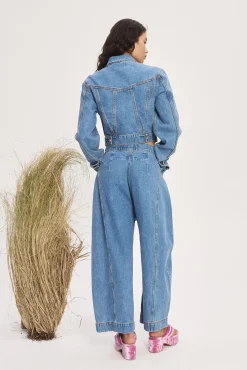 Alémais Stephi Cocoon Leg Denim Jean - Light Indigo | PRE ORDER ARRIVING EARLY/MID MAY