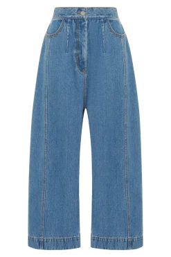 Alémais Stephi Cocoon Leg Denim Jean - Light Indigo | PRE ORDER ARRIVING EARLY/MID MAY