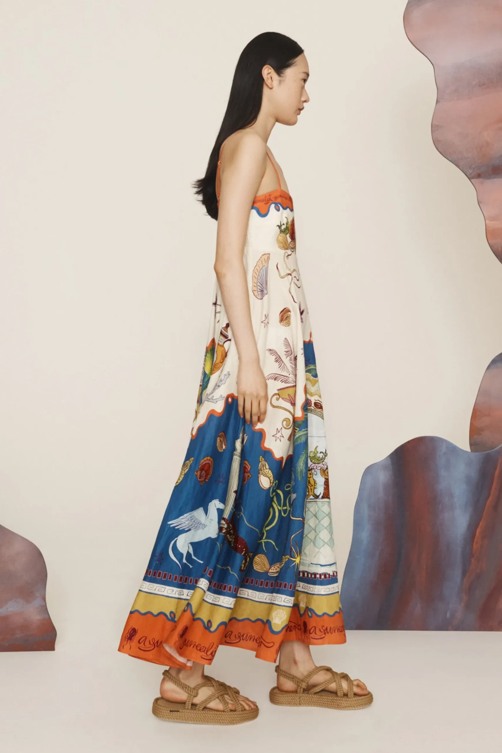 Alémais Surrealist Summer Sundress - Multi
