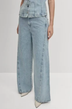 Alohas Magda Denim Pants - Blue
