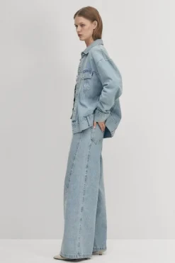 Alohas Magda Denim Pants - Blue