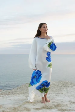 Aston Studio Heidi Dress - Foam/Celeste