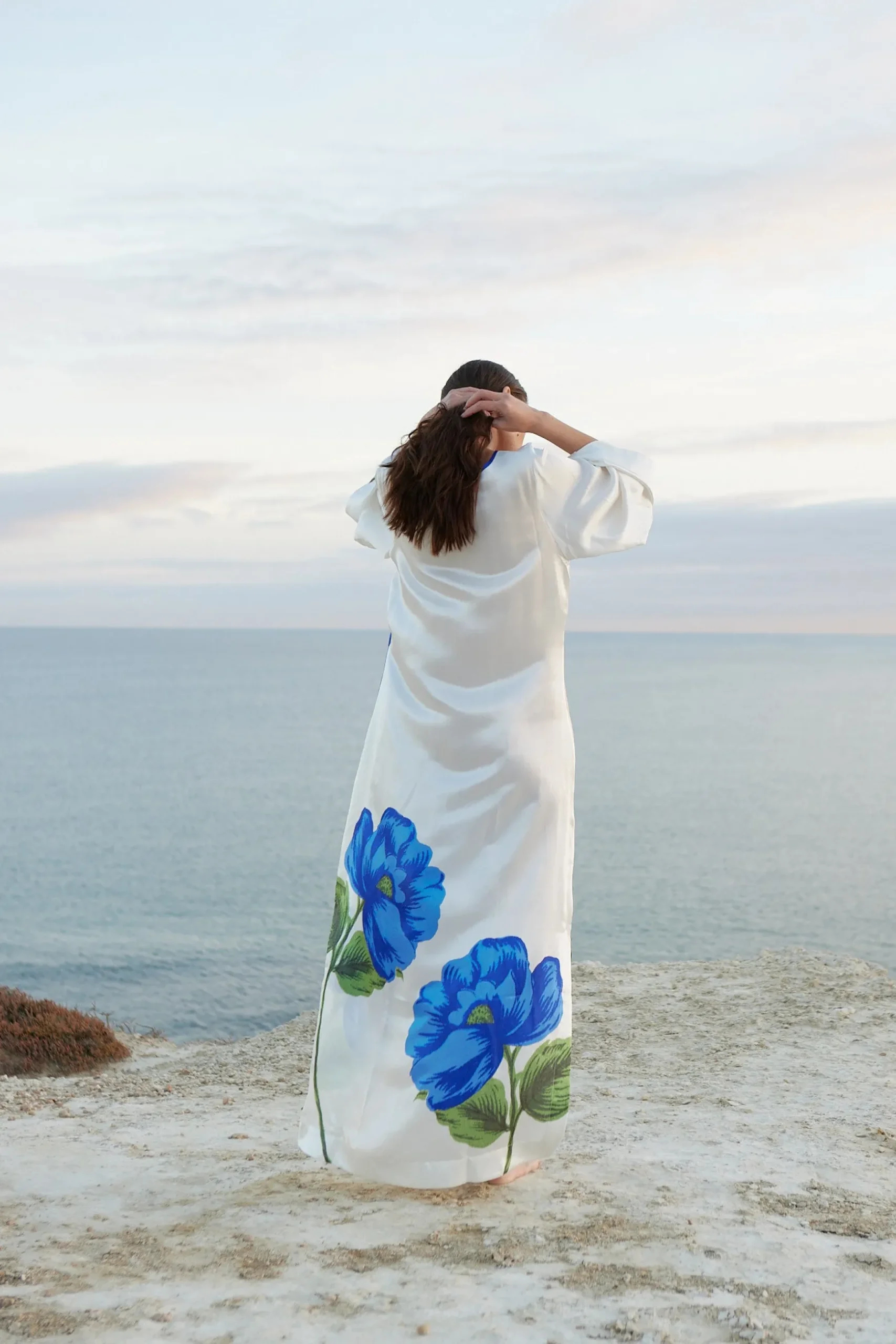 Aston Studio Heidi Dress - Foam/Celeste