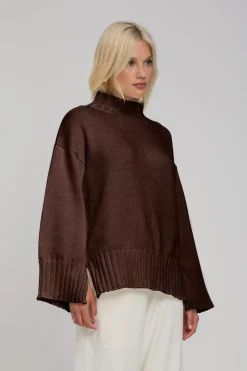 Blak The Label Bring It Back Jumper - Chocolate