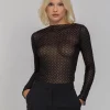 Blak The Label Gigi Top - Black Quarterfoil
