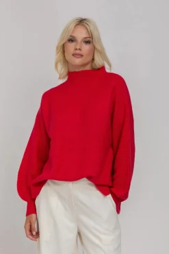 Blak The Label Goodbye Kiss Sweater - Red