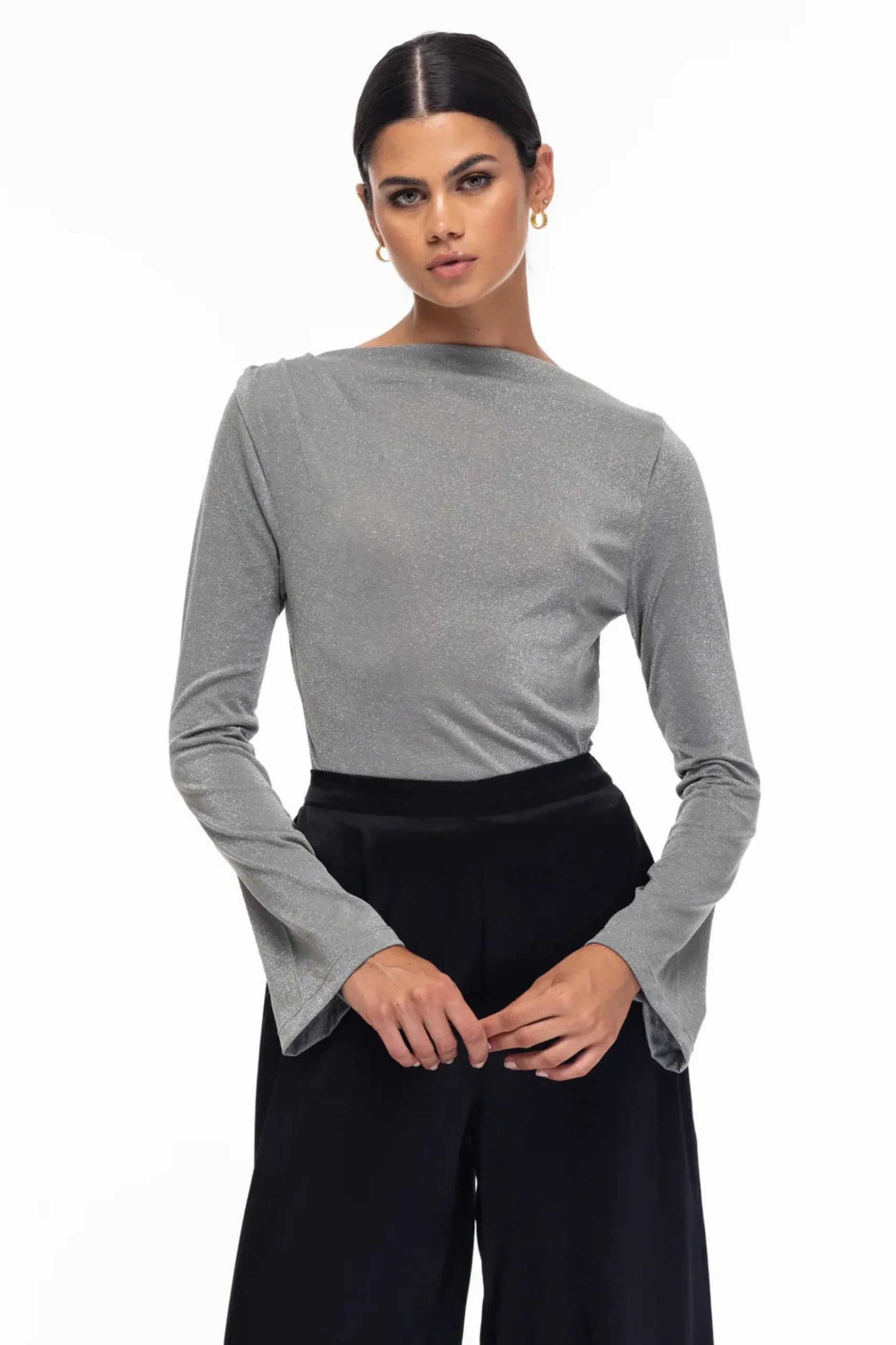 BLAK the Label Shaped By You Top - Grey