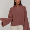 Blak The Label United Allure Sweater - Rosy Brown