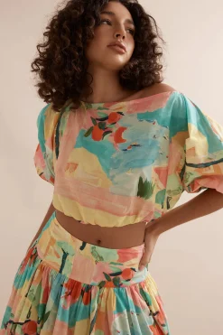 Caitlin Crisp Coastline Crop - Capri Lawn