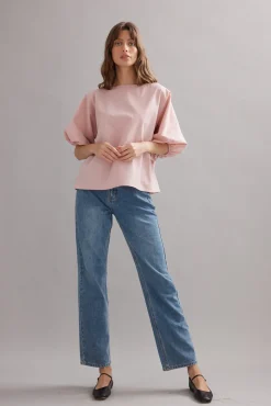 Caitlin Crisp Coastline Top - Dusty Rose