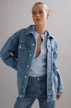 Caitlin Crisp Cody Jacket - Denim Glitter