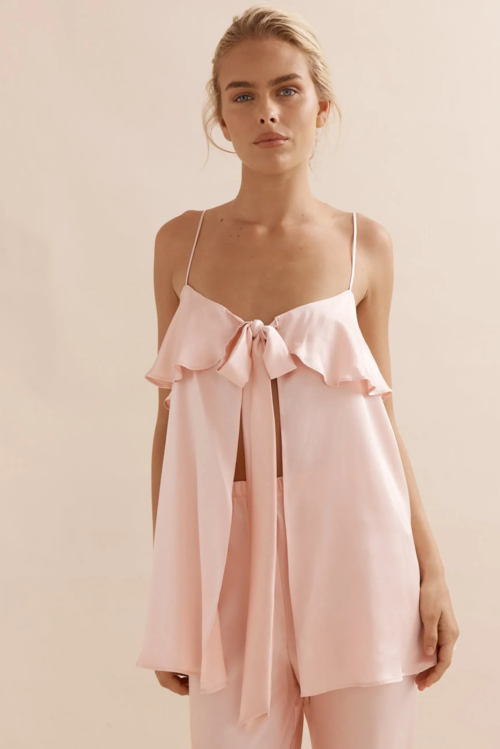 Caitlin Crisp Rio Tank - Pink Silk