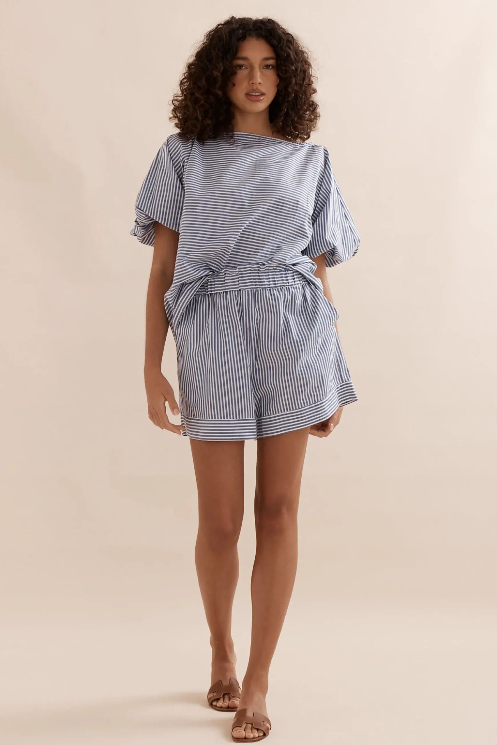 Caitlin Crisp Sunday Short 2.0 - Blue Stripe