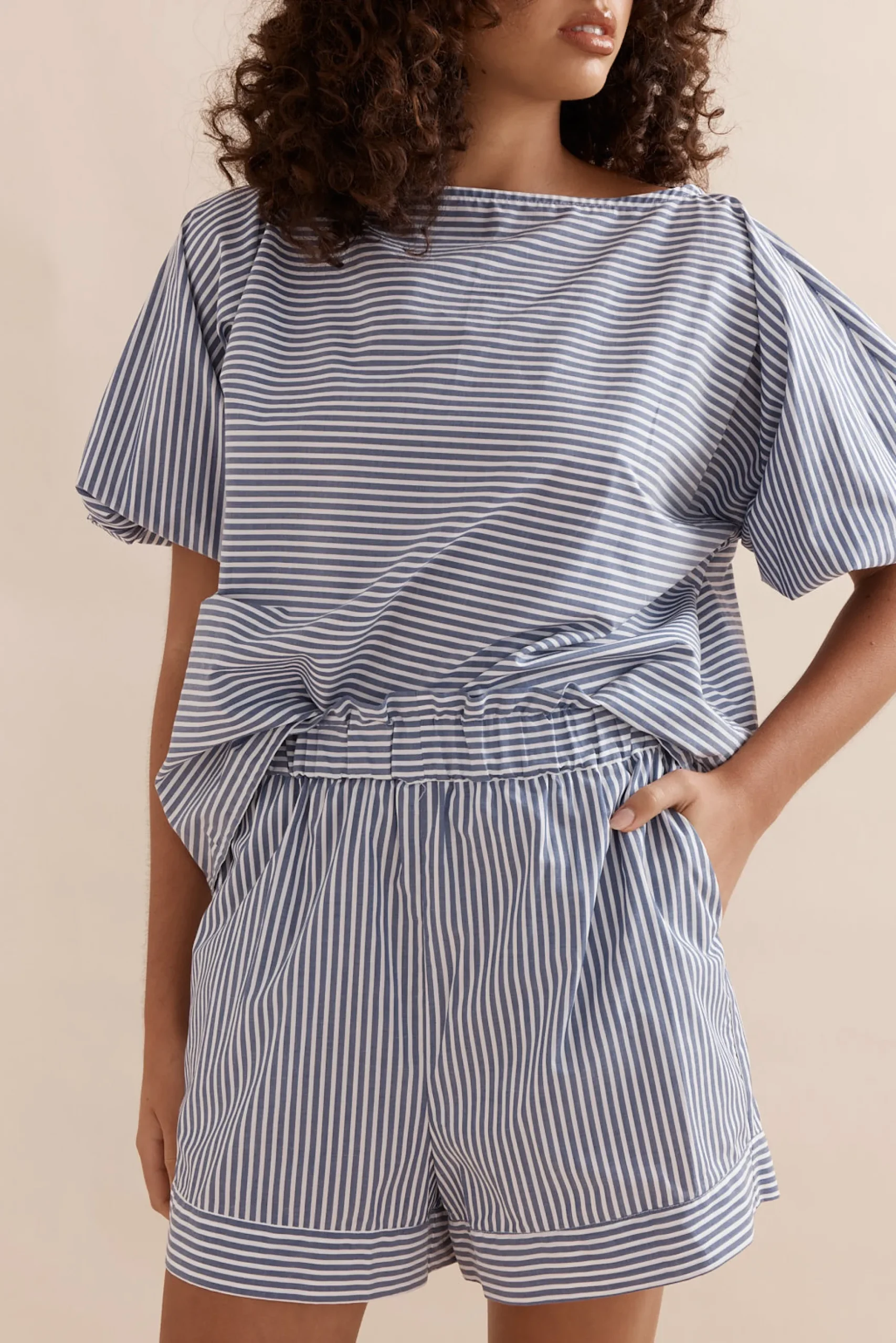 Caitlin Crisp Sunday Short 2.0 - Blue Stripe
