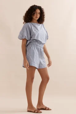 Caitlin Crisp Sunday Short 2.0 - Blue Stripe