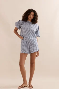 Caitlin Crisp Sunday Short 2.0 - Blue Stripe