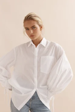 Caitlin Crisp Sunny Beach Shirt - White Voile