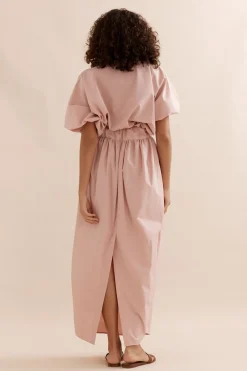 Caitlin Crisp Tulip Skirt - Dusty Rose