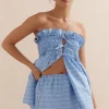 Caitlin Crisp Victoria Set - Blue White Stripe