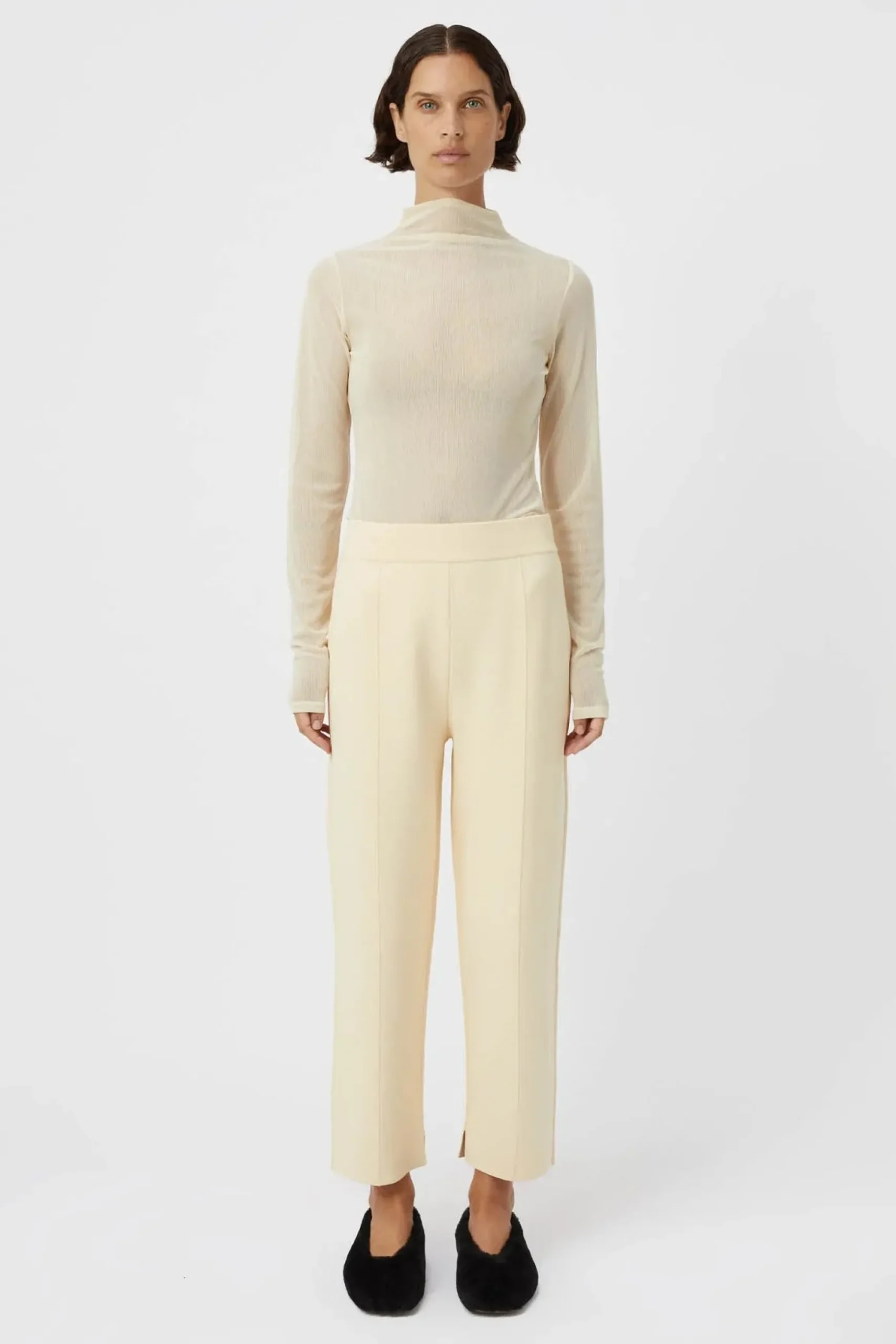Camilla and Marc Amedeo Knit Pant - Butter Yellow