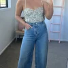 Camilla and Marc Majorelle Floral Print Bodysuit - Green Floral Print