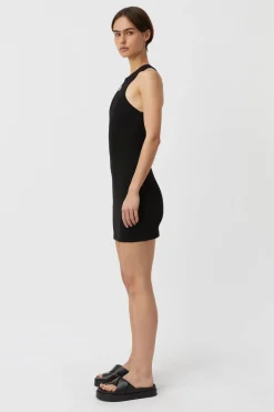 CAMILLA AND MARC Nora Rib Mini Dress - Black