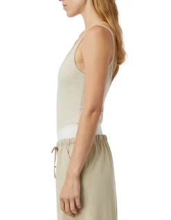 Camilla and Marc Nora Rib Bodysuit - Taupe/Marle