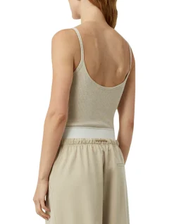 Camilla and Marc Nora Rib Bodysuit - Taupe/Marle