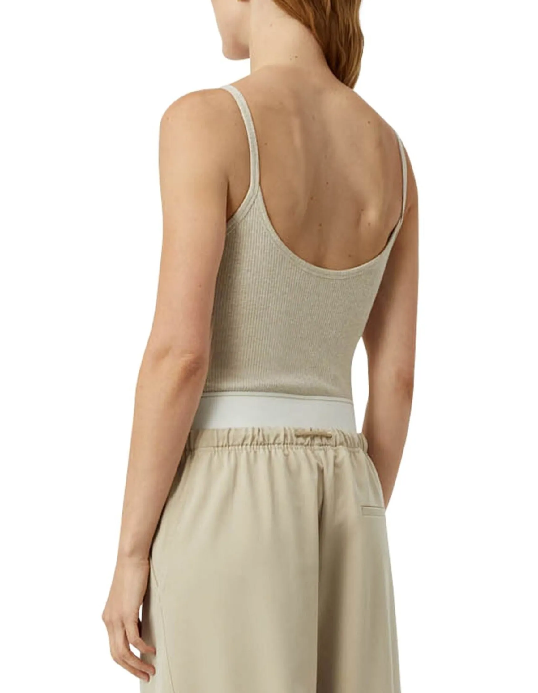 Camilla and Marc Nora Rib Bodysuit - Taupe/Marle