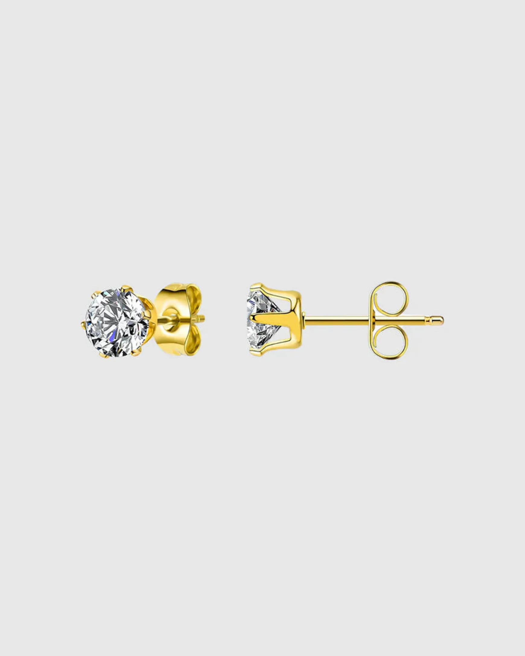 Castel & Co Harper Studs - Diamante/Gold