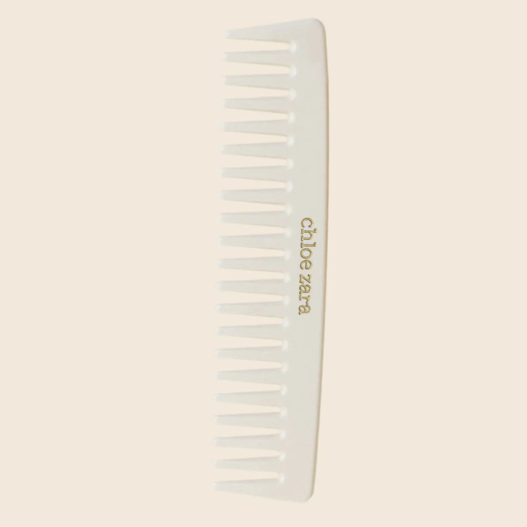 Chloe Zara Hair Wide Tooth Comb - Bone