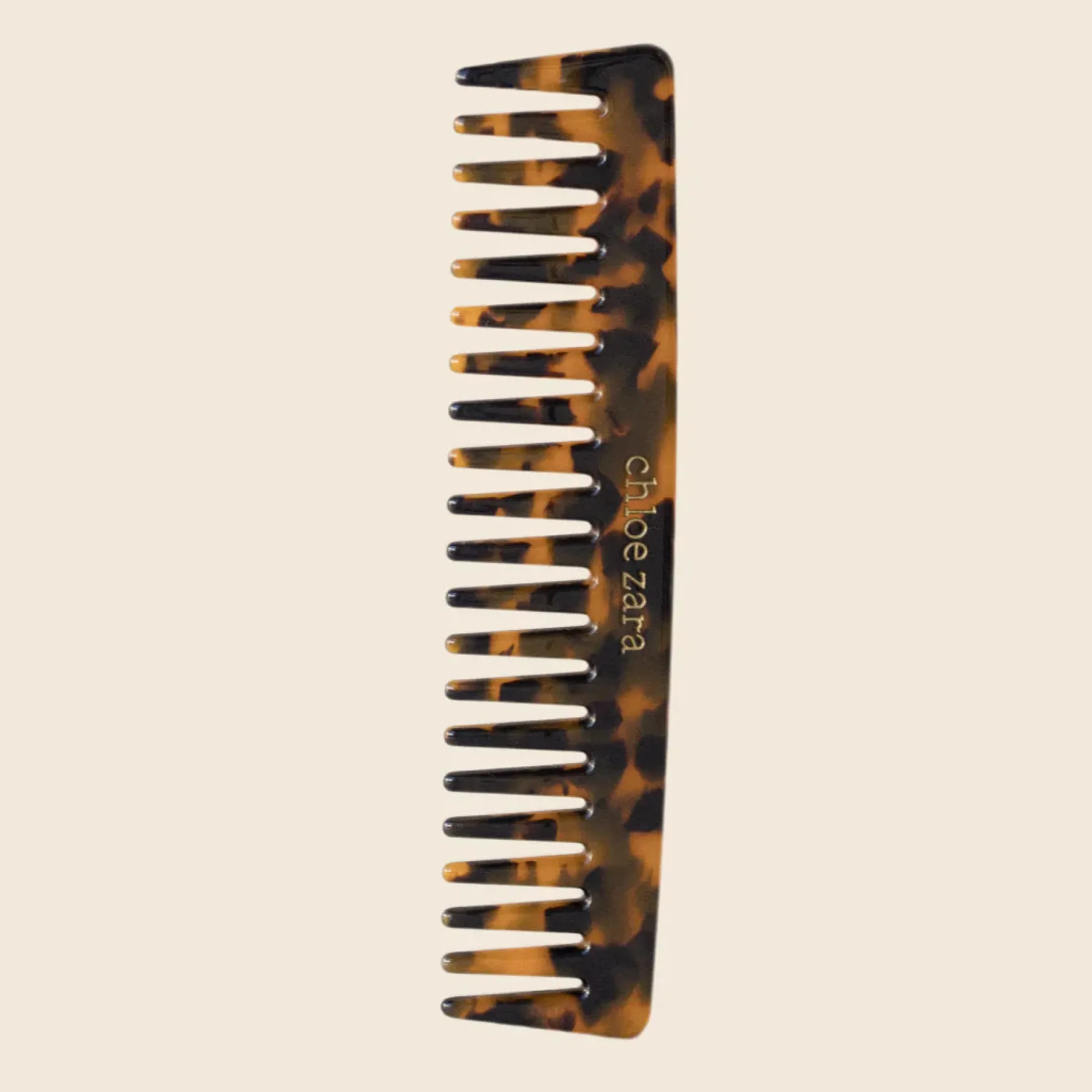 Chloe Zara Hair Wide Tooth Comb - Tortoiseshell