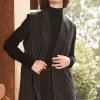 Cooper by Trelise Cooper Get Down To Business Waistcoat - Black Pinstripe